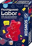 KOSMOS 658106 Fun Science - Fruchtgummi-Labor, vegane Süßigkeiten herstellen, verschiedene Geschmacksrichtungen und Formen, Gummi-Bonbons selber machen, Experimentier-Set für Kinder ab 8-12 Jahre