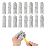 40 Stück Schnittfeste Fingerlinge Fingerschutz Waschbar Wiederverwendbare Fingerschützer Elastischer Finger Sleeves Für Fingerspitzenschutz Für Skulpturen Diy-Kreationen (Grau und Weiß)