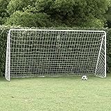 Fußballtor mit Netz Weiß 366x122x182 cm Stahl, JUDYY Fussballtor, Fussball Tor, Fußballtornetz, Soccer Goal, Fußball Tore
