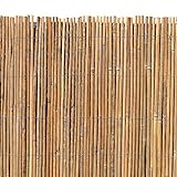 ESTEXO Bambusmatte - Sichtschutzzaun, Gartenzaun, Natur, Bambus, Zaun, Sichtschutz, Windschutz (1,00m x 5,00m)