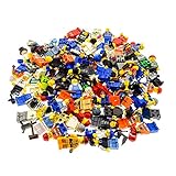 LEGO Bausteine gebraucht 10 x System Figuren Stadt City Mini Figur mit Zubehör Herren Damen Zufällig Sortiment