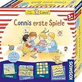 Kosmos 681043 Connis erste Spiele Spielesammlung mit vier Memo-, Lauf- und Legespielen, Brettspiel für 2-4 Kinder ab 3 Jahre, Meine Freundin Conni
