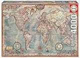 Educa - Puzzle 4000 Teile für Erwachsene | Antike Weltkarte, 4000 Teile Puzzle für Erwachsene und Kinder ab 14 Jahren, Inklusive Ersatzteilservice, Solange der Vorrat reicht. Atlas, Landkarte (14827)