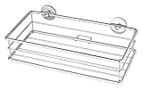 tesa baath Plus Ablage für die Dusche, verchromt, inkl. Klebelösung, 73mm x 250mm x 125mm