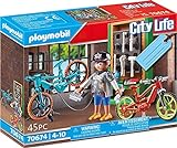 PLAYMOBIL City Life 70674 Geschenkset 'E-Bike-Werkstatt', ab 4 Jahren