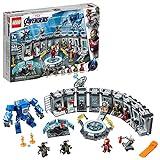 LEGO 76125 Super Heroes Marvel Avengers Iron Mans Werkstatt, 6 Minifiguren Set, Superhelden-Spielzeug ab 7 Jahren