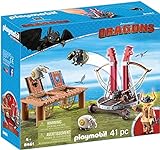 PLAYMOBIL Dragons 9461 Grobian mit Schafschleuder, Ab 4 Jahren