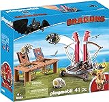 PLAYMOBIL Dragons 9461 Grobian mit Schafschleuder, Ab 4 Jahren