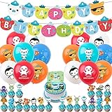Oktonauten-Geburtstagsparty-Dekorations-Zubehör inklusive Luftballons, Banner, Kuchenaufsätzen