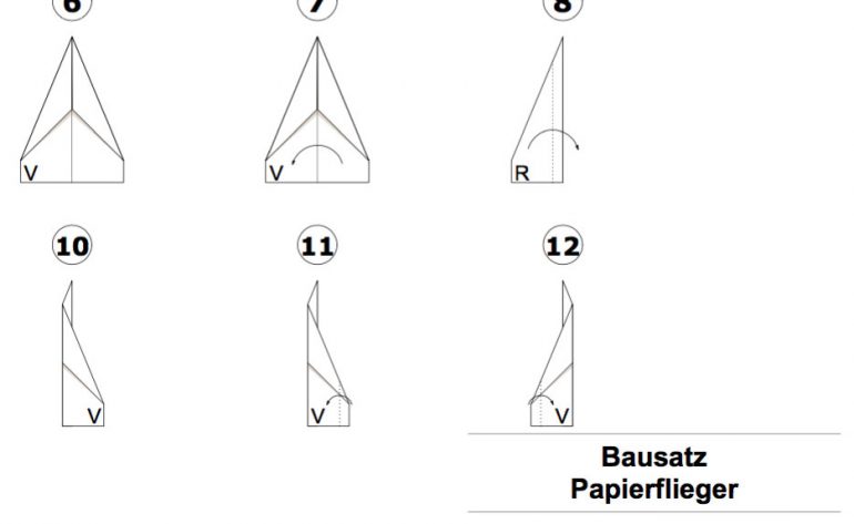 Bauanleitung Papierflieger