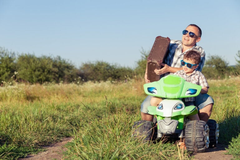 Kinderquads mit Benzin